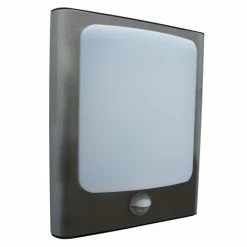 Lutec Lampen Lutec FACE Wandleuchte LED Edelstahl, 1-flammig, Bewegungsmelder