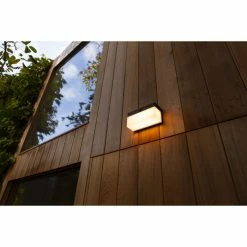 Lutec Lampen FRAN Außenwandleuchte LED Schwarz, 1-flammig, Bewegungsmelder -Außenleuchten Verkäufe lutec lampen fran aussenwandleuchte 6941502330 7