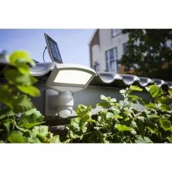 Lutec Lampen SUNSHINE Außenwandleuchte LED Silber, 1-flammig, Bewegungsmelder -Außenleuchten Verkäufe lutec lampen sunshine aussenwandleuchte p 9016 si 2