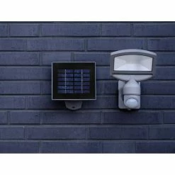 Lutec Lampen SUNSHINE Außenwandleuchte LED Silber, 1-flammig, Bewegungsmelder -Außenleuchten Verkäufe lutec lampen sunshine aussenwandleuchte p 9016 si 3