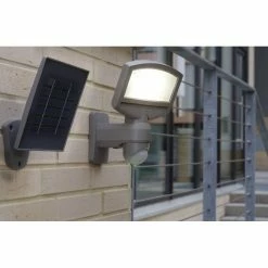 Lutec Lampen SUNSHINE Außenwandleuchte LED Silber, 1-flammig, Bewegungsmelder -Außenleuchten Verkäufe lutec lampen sunshine aussenwandleuchte p 9016 si 8