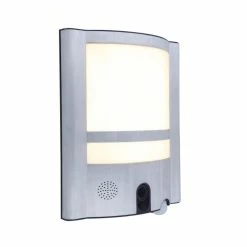 Lutec Lampen Lutec VESTA CAM Aussenwandleuchte LED Edelstahl, 1-flammig, Bewegungsmelder -Außenleuchten Verkäufe lutec vesta cam aussenwandleuchte 5190601118 do2 2