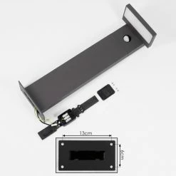 Hofstein Lyckan Wegeleuchte LED Anthrazit, 1-flammig, Bewegungsmelder -Außenleuchten Verkäufe lyckan wegeleuchte h3447093 4