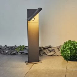 Hofstein Lyckan Wegeleuchte LED Anthrazit, 1-flammig, Bewegungsmelder -Außenleuchten Verkäufe lyckan wegeleuchte h3447093 6