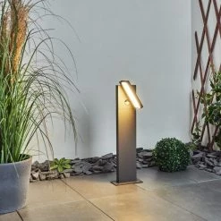 Hofstein Lyckan Wegeleuchte LED Anthrazit, 1-flammig, Bewegungsmelder -Außenleuchten Verkäufe lyckan wegeleuchte h3447093 8