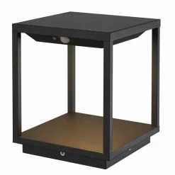 Mantra MERIBEL Solar-Sockelleuchte LED Schwarz, 1-flammig, Bewegungsmelder