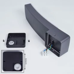 Hofstein Maseru Außenwandleuchte LED Anthrazit, 1-flammig, Bewegungsmelder -Außenleuchten Verkäufe maseru aussenwandleuchte h3417225 4