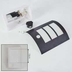 Hofstein Matilau Außenwandleuchte Schwarz, Weiß, 1-flammig, Bewegungsmelder -Außenleuchten Verkäufe matilau aussenwandleuchte h3438664 4