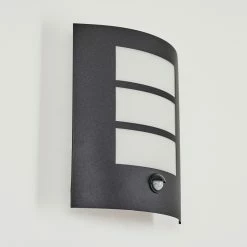 Hofstein Matilau Außenwandleuchte Schwarz, Weiß, 1-flammig, Bewegungsmelder -Außenleuchten Verkäufe matilau aussenwandleuchte h3438664 7