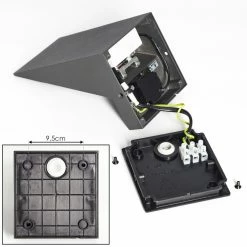 Hofstein Matlava Außenwandleuchte LED Anthrazit, Weiß, 1-flammig, Bewegungsmelder -Außenleuchten Verkäufe matlava aussenwandleuchte h3393208 11