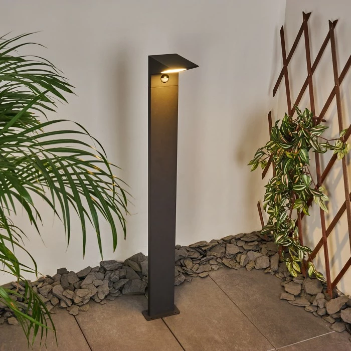 Hofstein Matlava Wegeleuchte LED Anthrazit, 1-flammig, Bewegungsmelder 9 Hofstein Matlava Wegeleuchte LED Anthrazit, 1-flammig, Bewegungsmelder – Bild 9