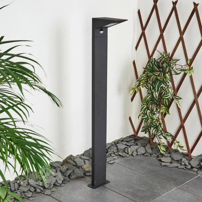 Hofstein Matlava Wegeleuchte LED Anthrazit, 1-flammig, Bewegungsmelder 10 Hofstein Matlava Wegeleuchte LED Anthrazit, 1-flammig, Bewegungsmelder – Bild 10