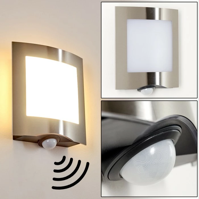 Hofstein Meja Außenwandleuchte LED Anthrazit, 1-flammig, Bewegungsmelder 1 Hofstein Meja Außenwandleuchte LED Anthrazit, 1-flammig, Bewegungsmelder