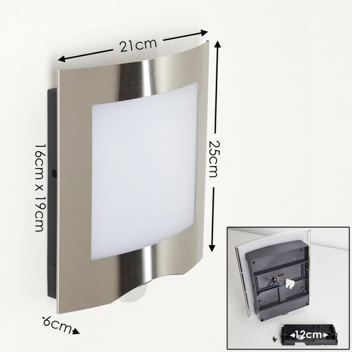 Hofstein Meja Außenwandleuchte LED Anthrazit, 1-flammig, Bewegungsmelder 2 Hofstein Meja Außenwandleuchte LED Anthrazit, 1-flammig, Bewegungsmelder – Bild 2