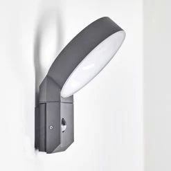 Hofstein Meridian Wandleuchte LED Anthrazit, 1-flammig, Bewegungsmelder -Außenleuchten Verkäufe meridian wandleuchte h3270271 do1 18