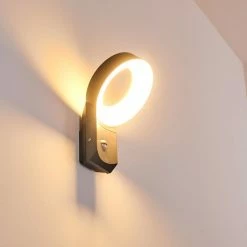 Hofstein Meridian Wandleuchte LED Anthrazit, 1-flammig, Bewegungsmelder -Außenleuchten Verkäufe meridian wandleuchte h3270271 do1 2