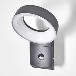 Hofstein Meridian Wandleuchte LED Anthrazit, 1-flammig, Bewegungsmelder -Außenleuchten Verkäufe meridian wandleuchte h3270271 do1 8