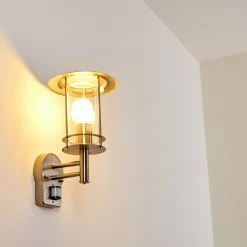 Hofstein Mulo Außenwandleuchte Edelstahl, 1-flammig, Bewegungsmelder -Außenleuchten Verkäufe mulo aussenwandleuchte h3024003 2