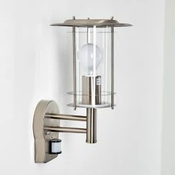 Hofstein Mulo Außenwandleuchte Edelstahl, 1-flammig, Bewegungsmelder -Außenleuchten Verkäufe mulo aussenwandleuchte h3024003 3