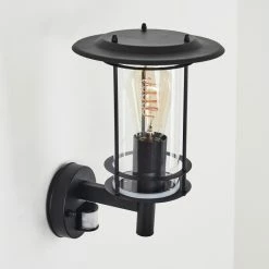 Hofstein Mulo Außenwandleuchte Schwarz, 1-flammig, Bewegungsmelder -Außenleuchten Verkäufe mulo aussenwandleuchte h3442388 9