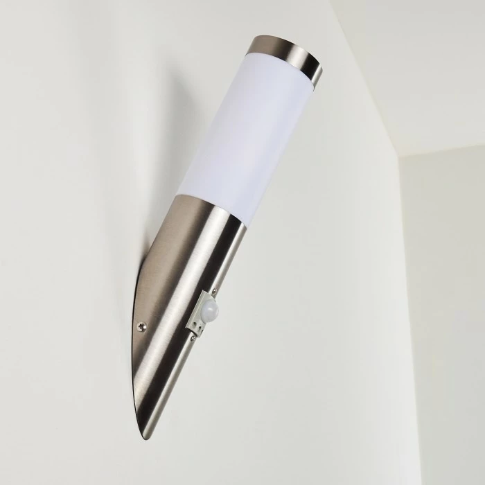 Hofstein Norburg Außenwandleuchte Edelstahl, 1-flammig, Bewegungsmelder 5 Hofstein Norburg Außenwandleuchte Edelstahl, 1-flammig, Bewegungsmelder – Bild 5