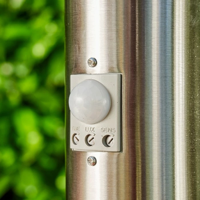 Hofstein Norburg Wegeleuchte Edelstahl, 1-flammig, Bewegungsmelder 8 Hofstein Norburg Wegeleuchte Edelstahl, 1-flammig, Bewegungsmelder – Bild 8