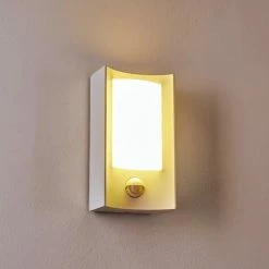 Hofstein Nordkapp Au&szlig;enwandleuchte LED Wei&szlig;, 1-flammig, Bewegungsmelder -Außenleuchten Verkäufe nordkapp aussenwandleuchte h3303344 do1 10