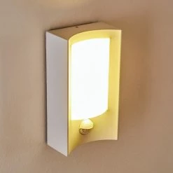 Hofstein Nordkapp Au&szlig;enwandleuchte LED Wei&szlig;, 1-flammig, Bewegungsmelder -Außenleuchten Verkäufe nordkapp aussenwandleuchte h3303344 do1 3