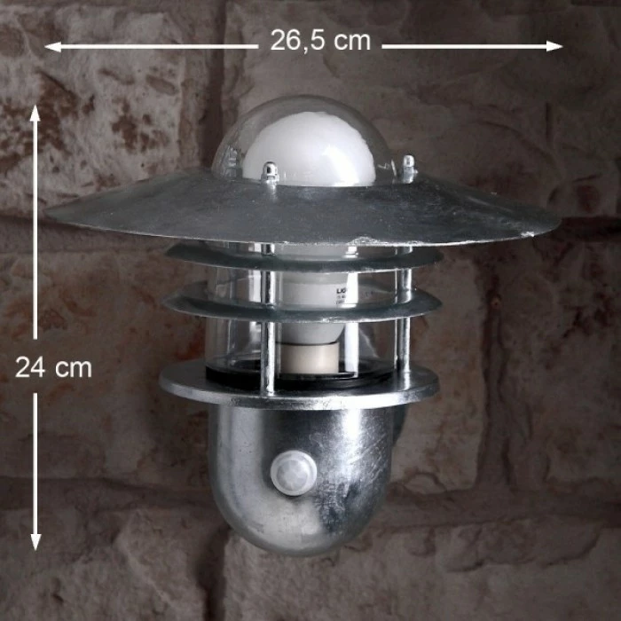 Nordlux AGGER Außenwandleuchte Verzinkt, 1-flammig, Bewegungsmelder 4 Nordlux AGGER Außenwandleuchte Verzinkt, 1-flammig, Bewegungsmelder – Bild 4