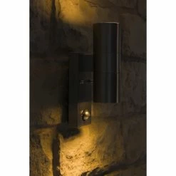 Nordlux TIN Außenwandleuchte Edelstahl, 2-flammig, Bewegungsmelder -Außenleuchten Verkäufe nordlux tin aussenwandleuchte 21279934 5