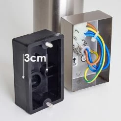 Hofstein Noreaz Außenwandleuchte LED Edelstahl, 1-flammig, Bewegungsmelder -Außenleuchten Verkäufe noreaz aussenwandleuchte h3299548 do1 21