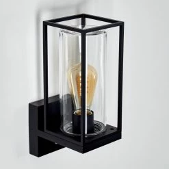 Hofstein Palanga Außenwandleuchte Schwarz, 1-flammig, Bewegungsmelder -Außenleuchten Verkäufe palanga aussenwandleuchte h3325001 5