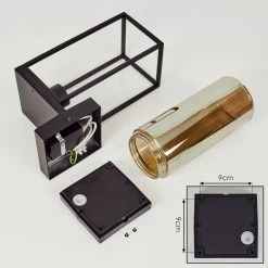 Hofstein Palanga Außenwandleuchte Schwarz, 1-flammig, Bewegungsmelder -Außenleuchten Verkäufe palanga aussenwandleuchte h3558751 4