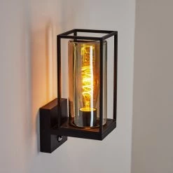 Hofstein Palanga Außenwandleuchte Schwarz, 1-flammig, Bewegungsmelder -Außenleuchten Verkäufe palanga aussenwandleuchte h3558751 6