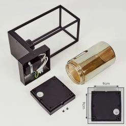 Hofstein Palanga Außenwandleuchte Schwarz, 1-flammig, Bewegungsmelder 14 Hofstein Palanga Außenwandleuchte Schwarz, 1-flammig, Bewegungsmelder -Außenleuchten Verkäufe palanga aussenwandleuchte h3558805 4