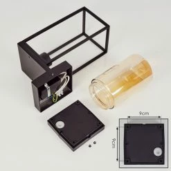 Hofstein Palanga Außenwandleuchte Schwarz, 1-flammig, Bewegungsmelder -Außenleuchten Verkäufe palanga aussenwandleuchte h3558829 4