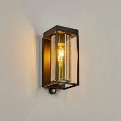 Hofstein Palanga Außenwandleuchte LED Schwarz, 1-flammig, Bewegungsmelder -Außenleuchten Verkäufe palanga aussenwandleuchte h3588666 5