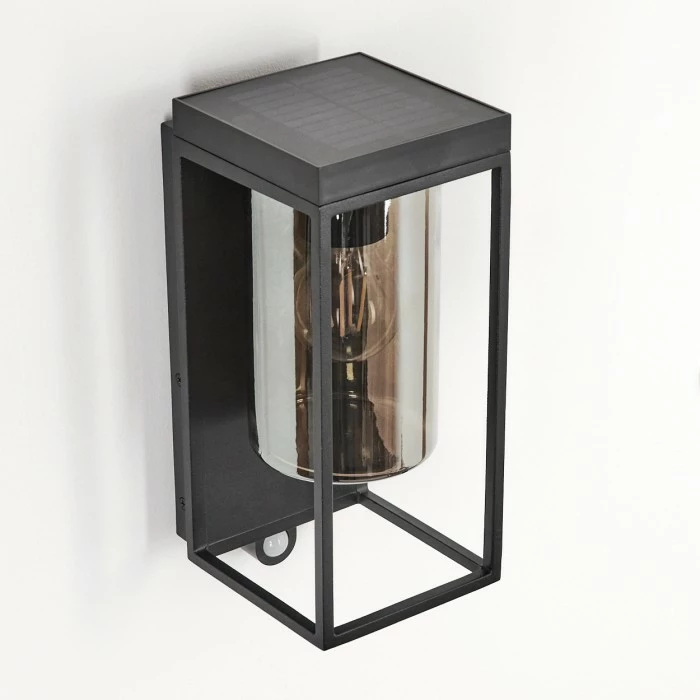 Hofstein Palanga Außenwandleuchte LED Schwarz, 1-flammig, Bewegungsmelder 2 Hofstein Palanga Außenwandleuchte LED Schwarz, 1-flammig, Bewegungsmelder – Bild 2