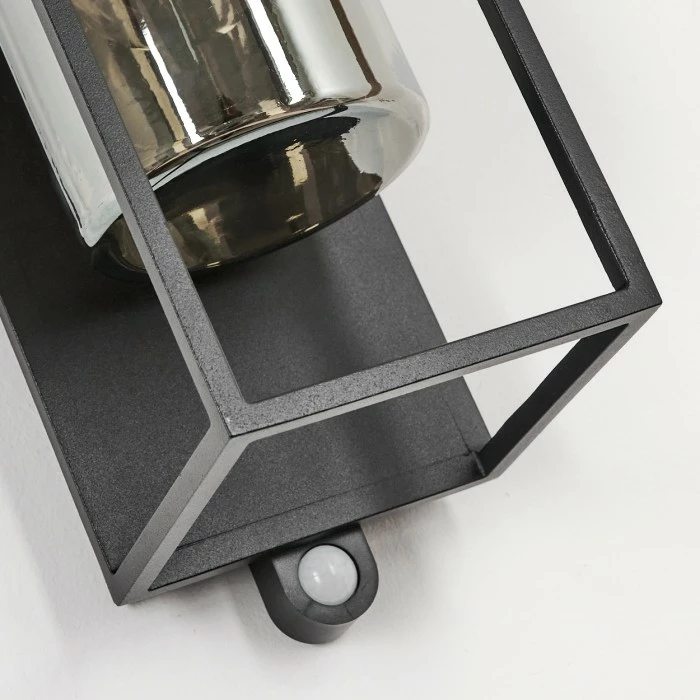 Hofstein Palanga Außenwandleuchte LED Schwarz, 1-flammig, Bewegungsmelder 5 Hofstein Palanga Außenwandleuchte LED Schwarz, 1-flammig, Bewegungsmelder – Bild 5