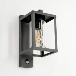 Hofstein Parkkola Außenwandleuchte Anthrazit, 1-flammig, Bewegungsmelder -Außenleuchten Verkäufe parkkola aussenwandleuchte h3579510 7