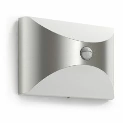 Philips Leuchten Philips Herb Außenwandleuchte LED Edelstahl, 1-flammig, Bewegungsmelder