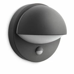 Philips Leuchten Philips myGarden June Außenwandleuchte Anthrazit, 1-flammig, Bewegungsmelder
