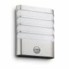 Philips Leuchten Philips myGarden RACCOON Außenwandleuchte LED Edelstahl, 1-flammig, Bewegungsmelder