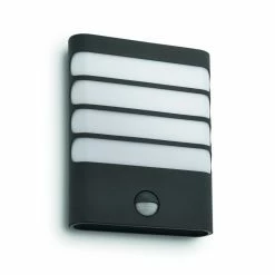 Philips Leuchten Philips myGarden RACCOON Wandleuchte LED Anthrazit, 1-flammig, Bewegungsmelder