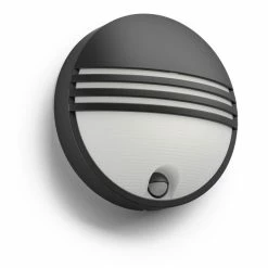 Philips Leuchten Philips Yarrow Außenwandleuchte LED Schwarz, 1-flammig, Bewegungsmelder