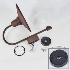 Hofstein Pohei Außenwandleuchte Rostfarben, 1-flammig, Bewegungsmelder -Außenleuchten Verkäufe pohei aussenwandleuchte h3443170 4