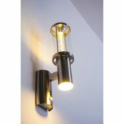 Hofstein Popoyan Aussenwandleuchte LED Edelstahl, 2-flammig, Bewegungsmelder -Außenleuchten Verkäufe popoyan aussenwandleuchte h3002209 12
