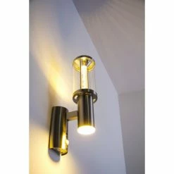 Hofstein Popoyan Aussenwandleuchte LED Edelstahl, 2-flammig, Bewegungsmelder -Außenleuchten Verkäufe popoyan aussenwandleuchte h3002209 7