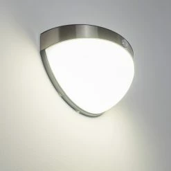 Hofstein Pori Aussenwandleuchte Solar LED Chrom, 1-flammig, Bewegungsmelder -Außenleuchten Verkäufe pori aussenwandleuchte solar h3023600 10