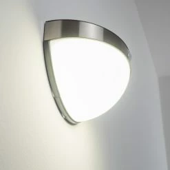 Hofstein Pori Aussenwandleuchte Solar LED Chrom, 1-flammig, Bewegungsmelder -Außenleuchten Verkäufe pori aussenwandleuchte solar h3023600 13